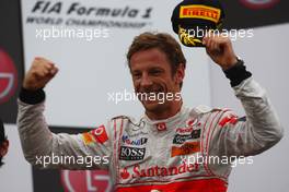 12.06.2011 Montreal, Canada,  Jenson Button (GBR), McLaren Mercedes - Formula 1 World Championship, Rd 07, Canadian Grand Prix, Sunday Podium