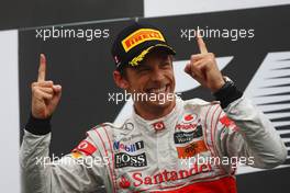 12.06.2011 Montreal, Canada,  Jenson Button (GBR), McLaren Mercedes - Formula 1 World Championship, Rd 07, Canadian Grand Prix, Sunday Podium