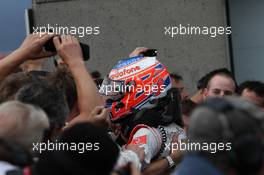 12.06.2011 Montreal, Canada,  Jenson Button (GBR), McLaren Mercedes - Formula 1 World Championship, Rd 07, Canadian Grand Prix, Sunday Podium