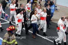 12.06.2011 Montreal, Canada,  Jessica Michibata (JPN) girlfriend of Jenson Button (GBR) - Formula 1 World Championship, Rd 07, Canadian Grand Prix, Sunday Podium