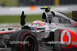 12.06.2011 Montreal, Canada,  Jenson Button (GBR), McLaren Mercedes - Formula 1 World Championship, Rd 07, Canadian Grand Prix, Sunday Podium