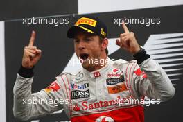 12.06.2011 Montreal, Canada,  Jenson Button (GBR), McLaren Mercedes - Formula 1 World Championship, Rd 07, Canadian Grand Prix, Sunday Podium