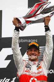 12.06.2011 Montreal, Canada,  Jenson Button (GBR), McLaren Mercedes - Formula 1 World Championship, Rd 07, Canadian Grand Prix, Sunday Podium