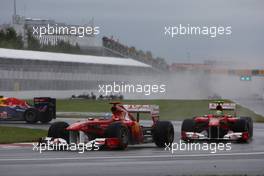 12.06.2011 Montreal, Canada,  Fernando Alonso (ESP), Scuderia Ferrari and Felipe Massa (BRA), Scuderia Ferrari - Formula 1 World Championship, Rd 07, Canadian Grand Prix, Sunday Race