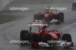 12.06.2011 Montreal, Canada,  Fernando Alonso (ESP), Scuderia Ferrari and leads Felipe Massa (BRA), Scuderia Ferrari - Formula 1 World Championship, Rd 07, Canadian Grand Prix, Sunday Race