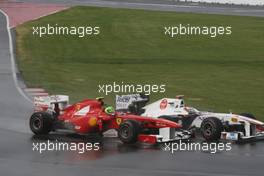 12.06.2011 Montreal, Canada,  Kamui Kobayashi (JAP), Sauber F1 Team and Felipe Massa (BRA), Scuderia Ferrari - Formula 1 World Championship, Rd 07, Canadian Grand Prix, Sunday Race