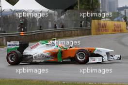 12.06.2011 Montreal, Canada,  Paul di Resta (GBR), Force India F1 Team spins - Formula 1 World Championship, Rd 07, Canadian Grand Prix, Sunday Race