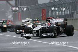 12.06.2011 Montreal, Canada,  Rubens Barrichello (BRA), Williams F1 Team  - Formula 1 World Championship, Rd 07, Canadian Grand Prix, Sunday Race