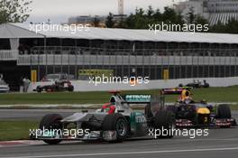 12.06.2011 Montreal, Canada,  Michael Schumacher (GER), Mercedes GP Petronas F1 Team - Formula 1 World Championship, Rd 07, Canadian Grand Prix, Sunday Race