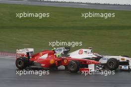 12.06.2011 Montreal, Canada,  Kamui Kobayashi (JAP), Sauber F1 Team and Felipe Massa (BRA), Scuderia Ferrari - Formula 1 World Championship, Rd 07, Canadian Grand Prix, Sunday Race