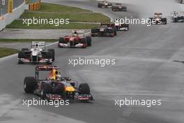 12.06.2011 Montreal, Canada,  Sebastian Vettel (GER), Red Bull Racing - Formula 1 World Championship, Rd 07, Canadian Grand Prix, Sunday Race