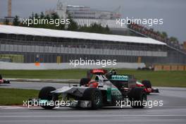 12.06.2011 Montreal, Canada,  Michael Schumacher (GER), Mercedes GP Petronas F1 Team - Formula 1 World Championship, Rd 07, Canadian Grand Prix, Sunday Race