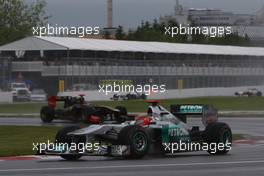 12.06.2011 Montreal, Canada,  Michael Schumacher (GER), Mercedes GP Petronas F1 Team - Formula 1 World Championship, Rd 07, Canadian Grand Prix, Sunday Race