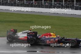 12.06.2011 Montreal, Canada,  Lewis Hamilton (GBR), McLaren Mercedes and Mark Webber (AUS), Red Bull Racing - Formula 1 World Championship, Rd 07, Canadian Grand Prix, Sunday Race