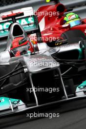 11.06.2011 Montreal, Canada,  Michael Schumacher (GER), Mercedes GP Petronas F1 Team, Felipe Massa (BRA), Scuderia Ferrari - Formula 1 World Championship, Rd 07, Canadian Grand Prix, Saturday Practice