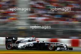 11.06.2011 Montreal, Canada,  Rubens Barrichello (BRA), Williams F1 Team  - Formula 1 World Championship, Rd 07, Canadian Grand Prix, Saturday Qualifying