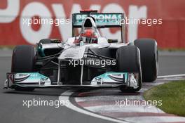 11.06.2011 Montreal, Canada, Micheal Schumacher (DEU) Mercedes GP Petronas F1 Team  - Formula 1 World Championship, Rd 7, Canadian Grand Prix, Saturday Qualifying