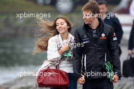 12.06.2011 Montreal, Canada,  Jessica Michibata (JPN) girlfriend of Jenson Button (GBR), Jenson Button (GBR), McLaren Mercedes - Formula 1 World Championship, Rd 07, Canadian Grand Prix, Sunday