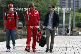 09.06.2011 Montreal, Canada,  Felipe Massa (BRA), Scuderia Ferrari and his manager Nicolas Todt - Formula 1 World Championship, Rd 07, Canadian Grand Prix, Thursday