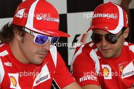 09.06.2011 Montreal, Canada,  Fernando Alonso (ESP), Scuderia Ferrari and Felipe Massa (BRA), Scuderia Ferrari  - Formula 1 World Championship, Rd 07, Canadian Grand Prix, Thursday