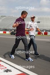 09.06.2011 Montreal, Canada, David Coulthard, Micheal SCHUMACHER (DEU) Mercedes GP Petronas - Formula 1 World Championship, Rd 7, Canadian Grand Prix, Thursday