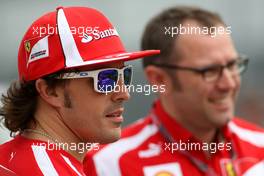 09.06.2011 Montreal, Canada,  Fernando Alonso (ESP), Scuderia Ferrari and Stefano Domenicali (ITA), Scuderia Ferrari Sporting Director  - Formula 1 World Championship, Rd 07, Canadian Grand Prix, Thursday