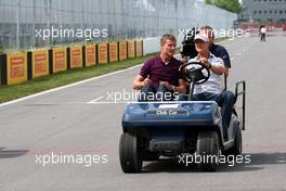 09.06.2011 Montreal, Canada,  David Coulthard, Michael Schumacher (GER), Mercedes GP Petronas F1 Team - Formula 1 World Championship, Rd 07, Canadian Grand Prix, Thursday