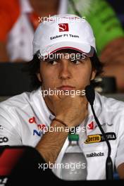 09.06.2011 Montreal, Canada,  Sergio Pérez (MEX), Sauber F1 Team - Formula 1 World Championship, Rd 07, Canadian Grand Prix, Thursday Press Conference