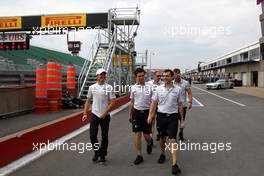 09.06.2011 Montreal, Canada,  Nico Rosberg (GER), Mercedes GP Petronas F1 Team, walks the track - Formula 1 World Championship, Rd 07, Canadian Grand Prix, Thursday