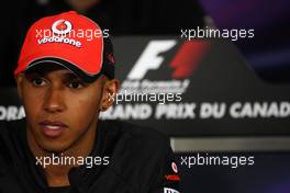 09.06.2011 Montreal, Canada,  Lewis Hamilton (GBR), McLaren Mercedes - Formula 1 World Championship, Rd 07, Canadian Grand Prix, Thursday Press Conference