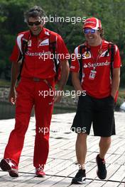 09.06.2011 Montreal, Canada,  Fernando Alonso (ESP), Scuderia Ferrari  - Formula 1 World Championship, Rd 07, Canadian Grand Prix, Thursday