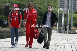 09.06.2011 Montreal, Canada,  Felipe Massa (BRA), Scuderia Ferrari and his manager Nicolas Todt (FRA) - Formula 1 World Championship, Rd 07, Canadian Grand Prix, Thursday