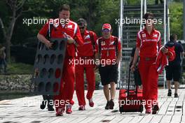 09.06.2011 Montreal, Canada,  Fernando Alonso (ESP), Scuderia Ferrari  - Formula 1 World Championship, Rd 07, Canadian Grand Prix, Thursday