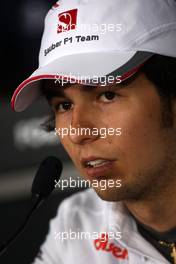 09.06.2011 Montreal, Canada,  Sergio Pérez (MEX), Sauber F1 Team - Formula 1 World Championship, Rd 07, Canadian Grand Prix, Thursday Press Conference