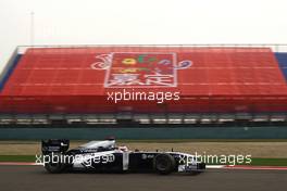 15.04.2011 Shanghai, China,  Rubens Barrichello (BRA), Williams F1 Team  - Formula 1 World Championship, Rd 03, Chinese Grand Prix, Friday Practice