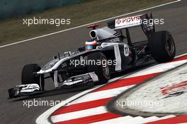 15.04.2011 Shanghai, China,  Rubens Barrichello (BRA), Williams F1 Team  - Formula 1 World Championship, Rd 03, Chinese Grand Prix, Friday Practice