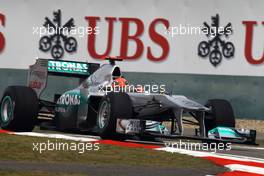 15.04.2011 Shanghai, China,  Michael Schumacher (GER), Mercedes GP  - Formula 1 World Championship, Rd 03, Chinese Grand Prix, Friday Practice