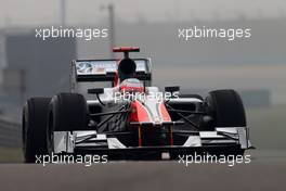 15.04.2011 Shanghai, China,  Narain Karthikeyan (IND), Hispania Racing Team, HRT  - Formula 1 World Championship, Rd 03, Chinese Grand Prix, Friday Practice