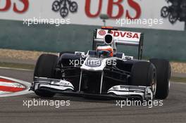 15.04.2011 Shanghai, China,  Rubens Barrichello (BRA), Williams F1 Team  - Formula 1 World Championship, Rd 03, Chinese Grand Prix, Friday Practice