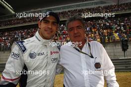 17.04.2011 Shanghai, China,  Pastor Maldonado (VEN), Williams F1 Team  - Formula 1 World Championship, Rd 03, Chinese Grand Prix, Sunday Pre-Race Grid