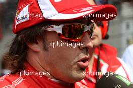 17.04.2011 Shanghai, China,  Fernando Alonso (ESP), Scuderia Ferrari  - Formula 1 World Championship, Rd 03, Chinese Grand Prix, Sunday Pre-Race Grid