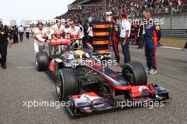 17.04.2011 Shanghai, China,  Lewis Hamilton (GBR), McLaren Mercedes  - Formula 1 World Championship, Rd 03, Chinese Grand Prix, Sunday Pre-Race Grid