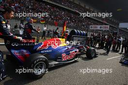 17.04.2011 Shanghai, China,  Sebastian Vettel (GER), Red Bull Racing  - Formula 1 World Championship, Rd 03, Chinese Grand Prix, Sunday Pre-Race Grid