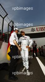 17.04.2011 Shanghai, China,  Michael Schumacher (GER), Mercedes GP  - Formula 1 World Championship, Rd 03, Chinese Grand Prix, Sunday Pre-Race Grid