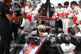 17.04.2011 Shanghai, China,  Lewis Hamilton (GBR), McLaren Mercedes  - Formula 1 World Championship, Rd 03, Chinese Grand Prix, Sunday Pre-Race Grid