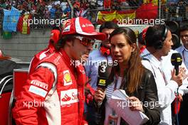 17.04.2011 Shanghai, China,  Fernando Alonso (ESP), Scuderia Ferrari  - Formula 1 World Championship, Rd 03, Chinese Grand Prix, Sunday Pre-Race Grid