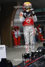 17.04.2011 Shanghai, China,  Lewis Hamilton (GBR), McLaren Mercedes  - Formula 1 World Championship, Rd 03, Chinese Grand Prix, Sunday Podium