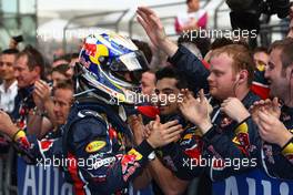 17.04.2011 Shanghai, China,  Sebastian Vettel (GER), Red Bull Racing  - Formula 1 World Championship, Rd 03, Chinese Grand Prix, Sunday Podium