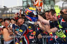 17.04.2011 Shanghai, China,  Mark Webber (AUS), Red Bull Racing  - Formula 1 World Championship, Rd 03, Chinese Grand Prix, Sunday Podium