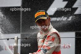 17.04.2011 Shanghai, China,  Lewis Hamilton (GBR), McLaren Mercedes  - Formula 1 World Championship, Rd 03, Chinese Grand Prix, Sunday Podium